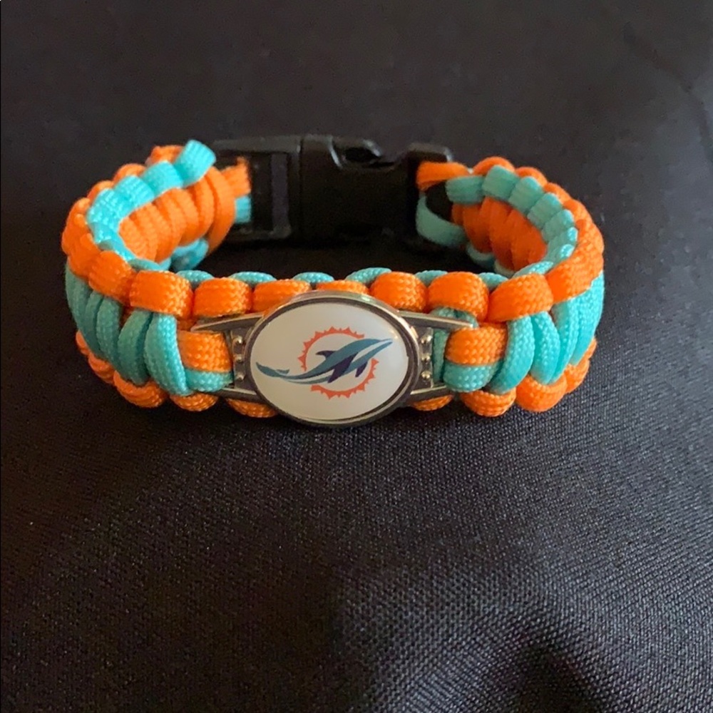 🏈✨MIAMI DOLPHINS NFL BRAIDED PARACORD BRACELET🏈